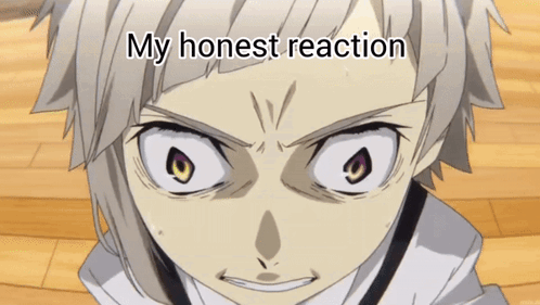 Close Up Of Face With My Honest Reaction Below GIF