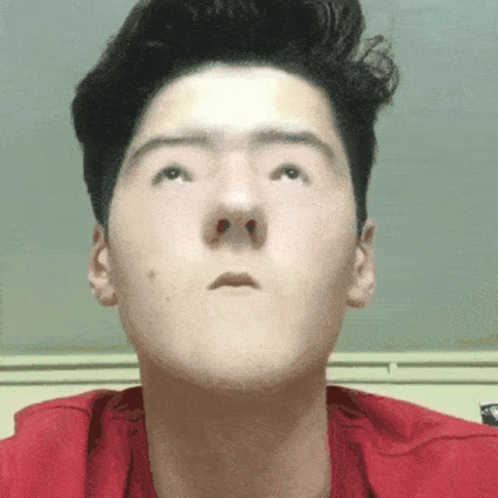 Close Up Of Face With Red Nose GIF