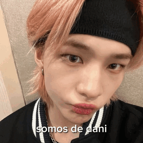 Close Up Of Face With Somos De Dani GIF