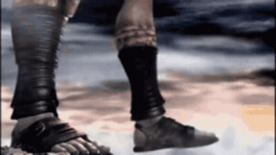 Close Up Of Feet In Sandals GIF