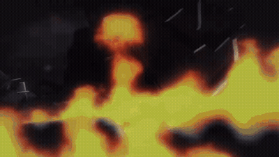 Close Up Of Fire With Smoke GIF