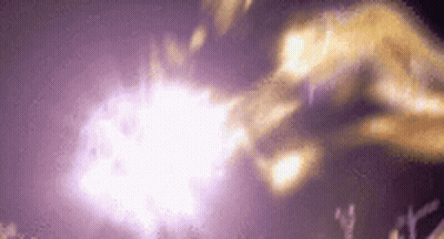 Close Up Of Fireball Flying Through Air GIF