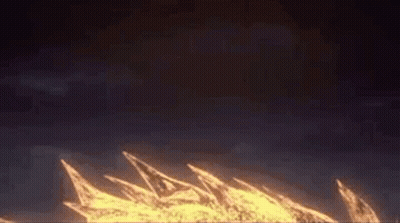 Close Up Of Fireball Flying Through Air GIF