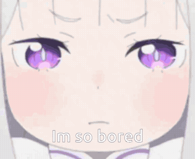 Close Up Of Girl Face Saying I'm So Bored GIF
