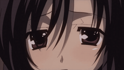 Close Up Of Girl's Eyes With Tear Running Down Cheek GIF
