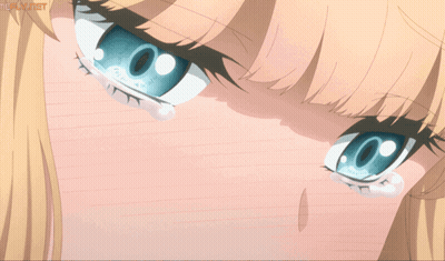 Close Up Of Girl's Eyes With Tears GIF