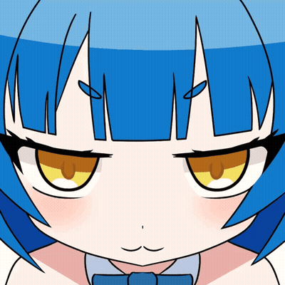 Close Up of Girl With Blue Hair