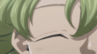 Close Up Of Girl With Green Hair GIF