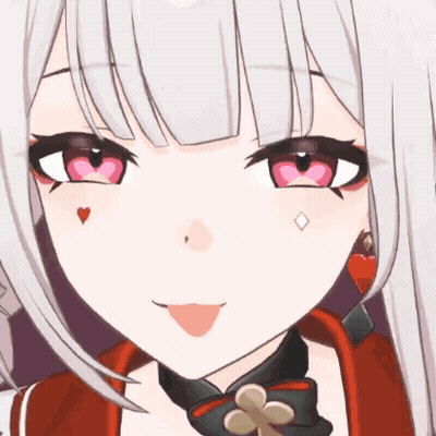 Close Up Of Girl With Hearts On Cheeks GIF