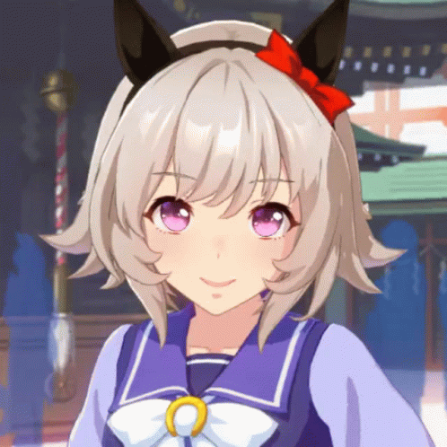 Close Up Of Girl With Horse Headband GIF