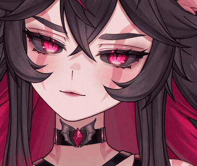 Close Up Of Girl With Red Eyes GIF