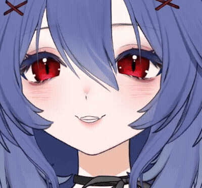 Close Up Of Girl With Red Eyes GIF