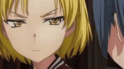 Close Up Of Girl With Serious Look GIF
