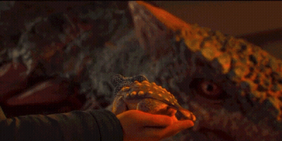 Close Up Of Glowing Orange Rock In Dark GIF