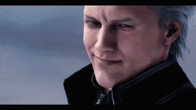 Close-Up Of Gray-Haired Video Game Character GIF