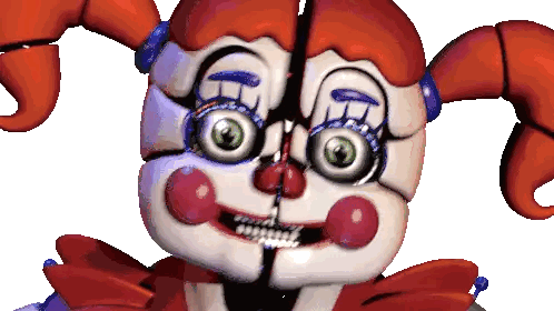 Close Up Of Green-Eyed Clown Sticker