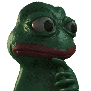 Close Up Of Green Frog With Big Eyes Sticker