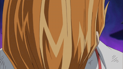 Close Up Of Hair With Letter M GIF