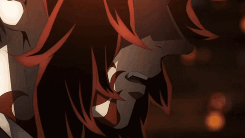 Close Up Of Hair With Red Highlights GIF