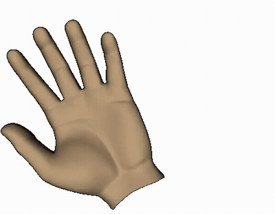 Close Up Of Hand With Fingers Outstretched GIF