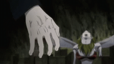 Close Up Of Hand With Tattoo And Monster In Background GIF