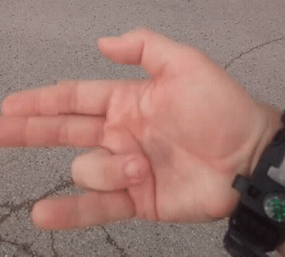 Close Up Of Hand With Watch On Wrist GIF