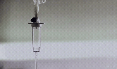 Close Up Of IV In Hospital Room GIF