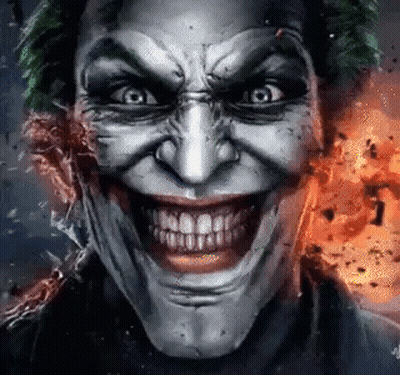 Close Up Of Joker Smiling GIF