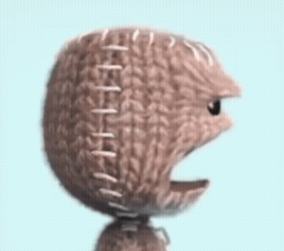 Close Up Of Knitted Ball With Stitching GIF