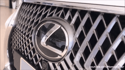 Close Up Of Lexus Logo GIF