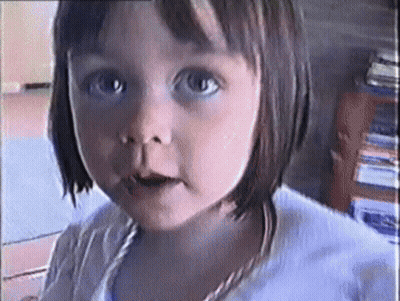 Close Up Of Little Girl's Face GIF