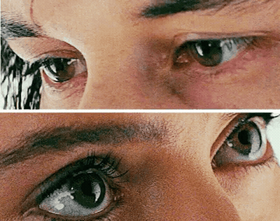 Close Up Of Man And Woman Eyes GIF
