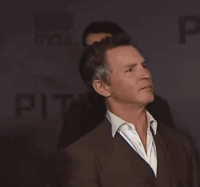 Close Up Of Man Face With Aaron Watermark GIF