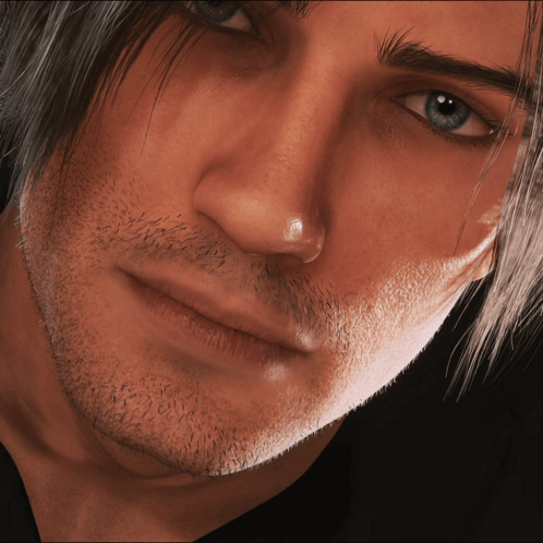 Close Up Of Man Face With Eyes Closed GIF