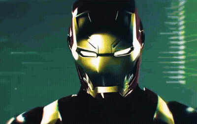Close Up Of Man Face With Green Background GIF