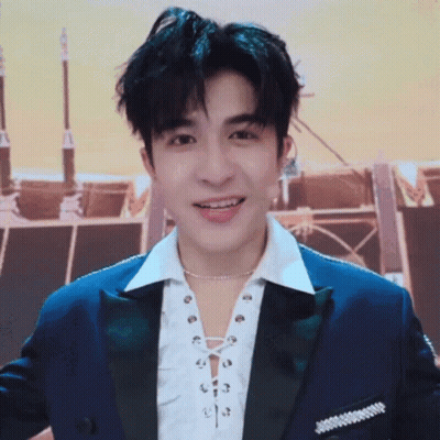 Close Up Of Man In Blue Suit GIF