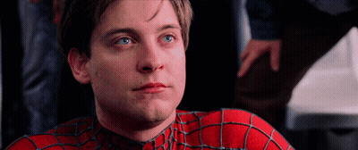 Close Up Of Man In Spider-Man Costume GIF