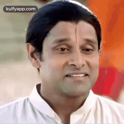Close Up Of Man In White Shirt GIF