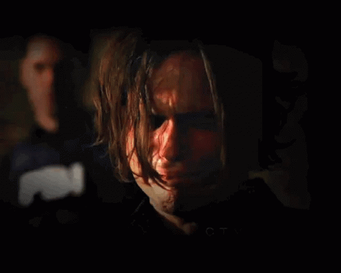 Close Up Of Man's Bloodied Face GIF