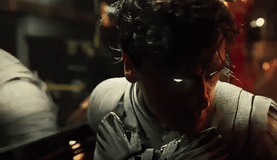 Close Up Of Man's Bloodied Face GIF