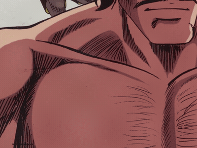 Close Up Of Man's Chest With Beard GIF