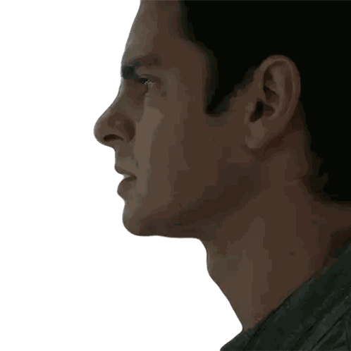 Close Up Of Man's Face And Neck Sticker