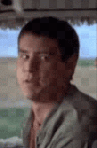 Close Up Of Man's Face In Car GIF