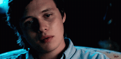 Close Up Of Man's Face In Dark GIF