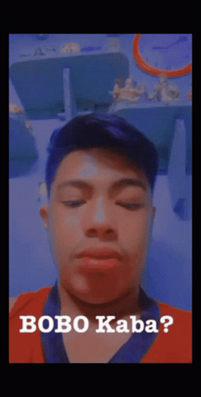 Close Up Of Man's Face Saying Bobo Kaba GIF