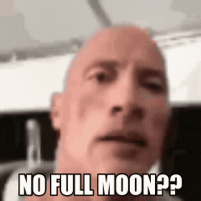Close Up Of Man's Face Saying No Full Moon GIF