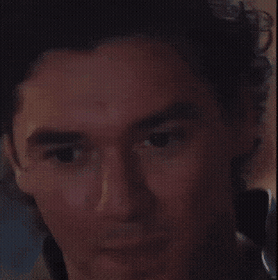 Close Up Of Man's Face Showing Eyes And Nose GIF
