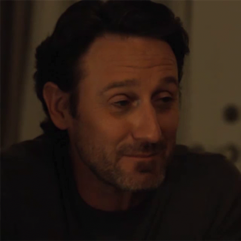 Close Up Of Man's Face With Beard And Dark Hair GIF