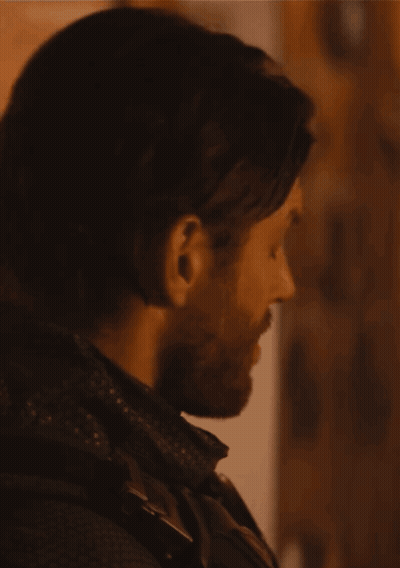 Close Up Of Man's Face With Beard And Eyes Closed GIF