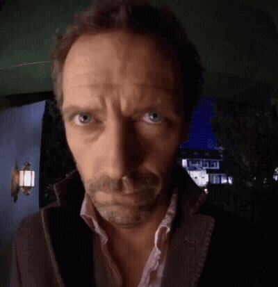 Close Up Of Man's Face With Blue Eyes GIF